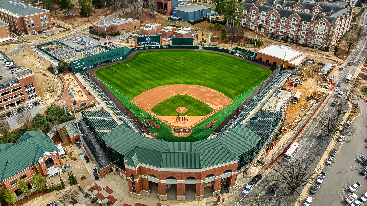College baseball from the field