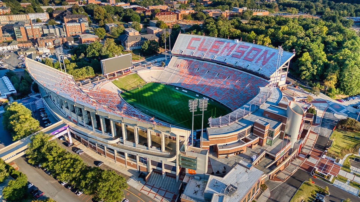 College football from the field